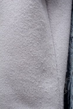 画像7: Swankiss / COAT プードルファーカラーバックレースコート  サックス S-24-01-15-057-CA-CO-UT-ZT-C010