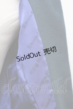 画像6: Moi-meme-Moitie / COATコウモリ衿十字架チェーンコート  ブルーグリーン S-24-01-23-055-MO-CO-AS-ZS