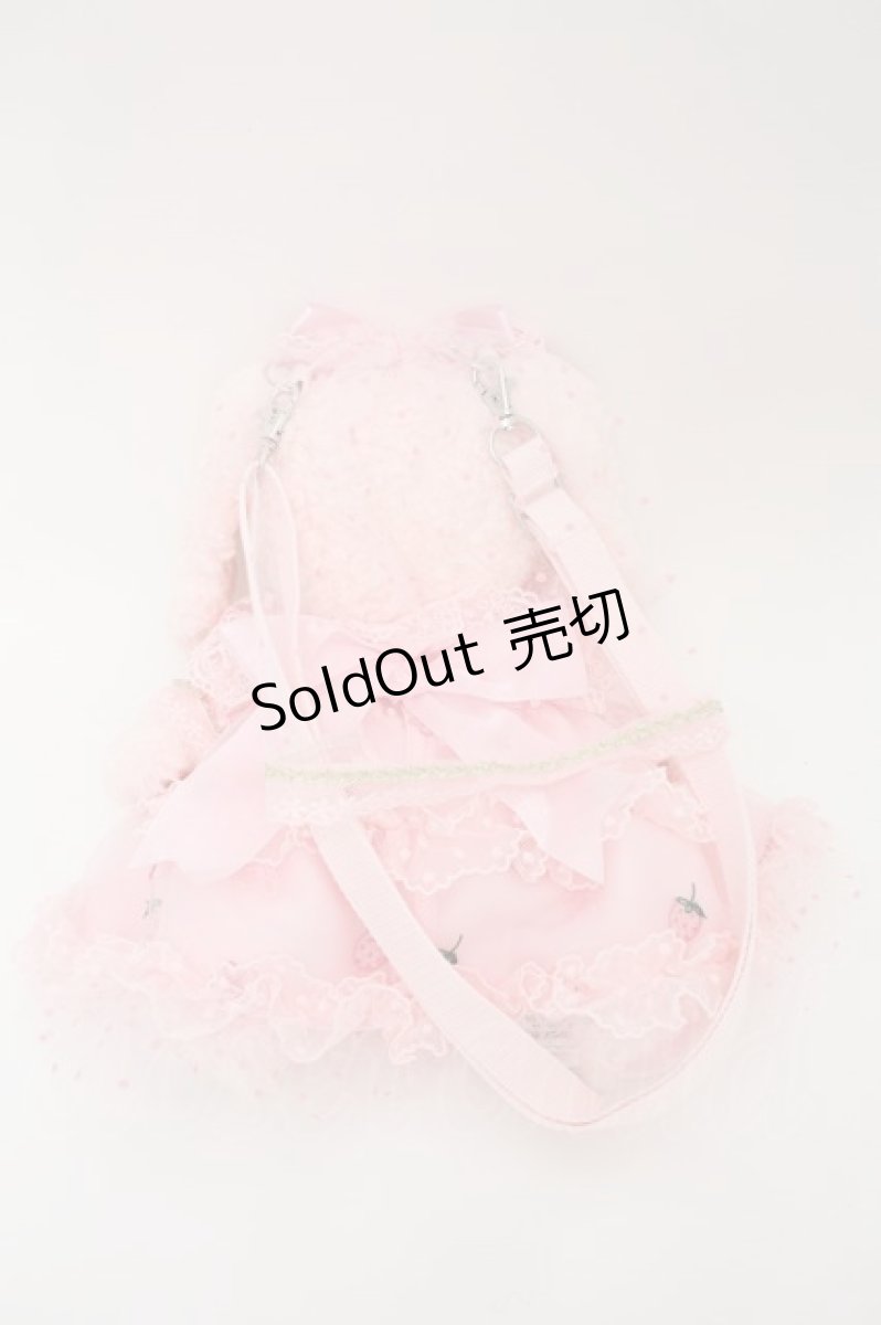 画像2: BABY,THE STARS SHINE BRIGHT / Mariee de Kumya    Le Jardin de Fraises うさくみゃちゃんポシェット  ピンク S-24-01-25-056-BA-JA-UT-ZS (2)