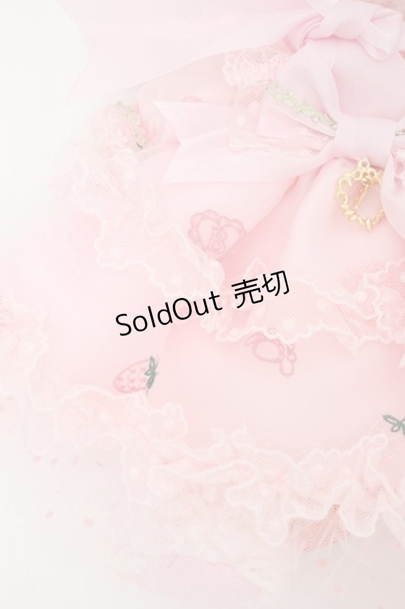 画像3: BABY,THE STARS SHINE BRIGHT / Mariee de Kumya    Le Jardin de Fraises うさくみゃちゃんポシェット  ピンク S-24-01-25-056-BA-JA-UT-ZS (3)