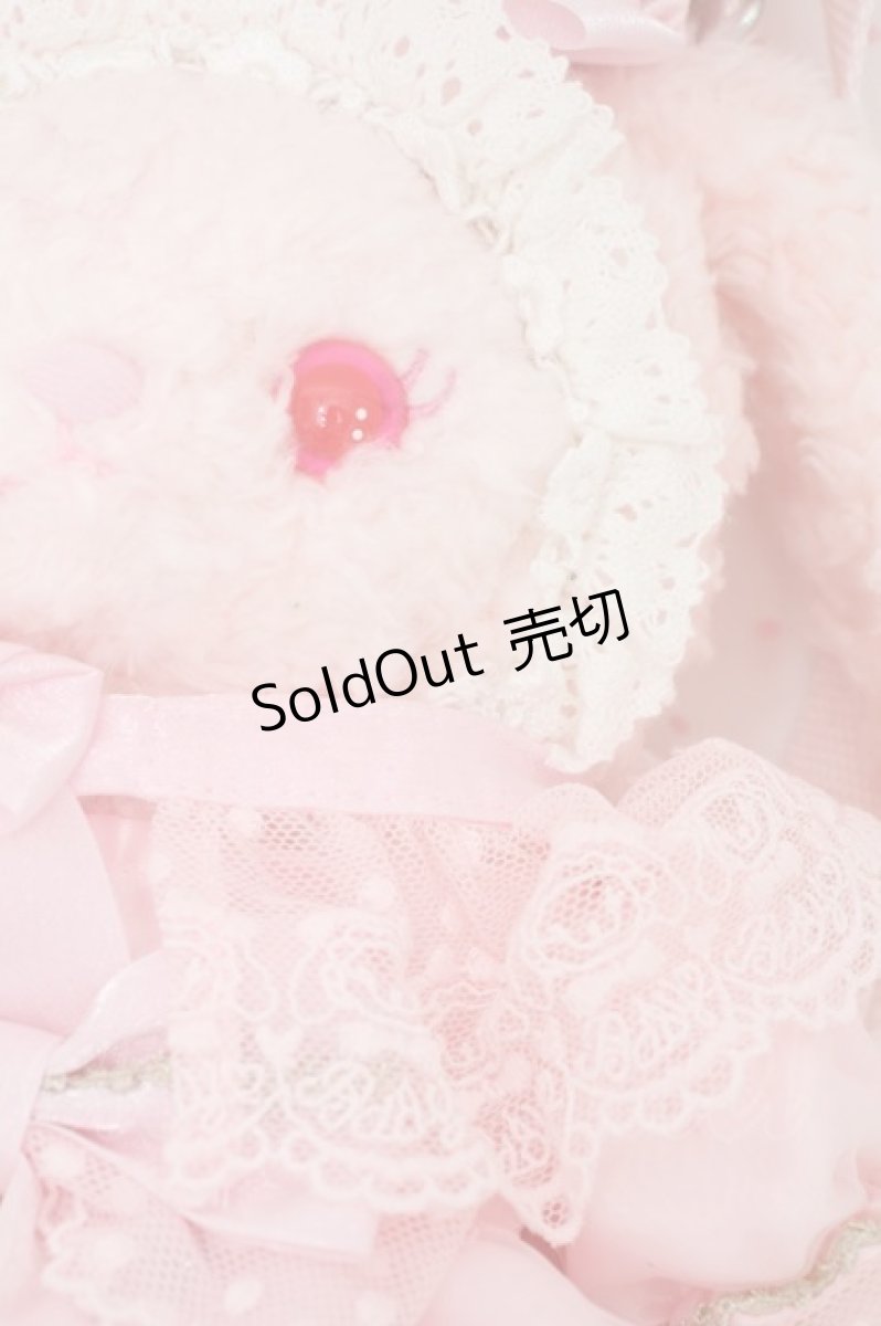 画像4: BABY,THE STARS SHINE BRIGHT / Mariee de Kumya    Le Jardin de Fraises うさくみゃちゃんポシェット  ピンク S-24-01-25-056-BA-JA-UT-ZS (4)