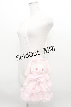 画像6: BABY,THE STARS SHINE BRIGHT / Mariee de Kumya    Le Jardin de Fraises うさくみゃちゃんポシェット  ピンク S-24-01-25-056-BA-JA-UT-ZS
