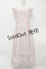 PINK HOUSE / ミニリボンエプロンノースリーブワンピース  ピンク S-24-02-05-023-LO-OP-UT-ZS