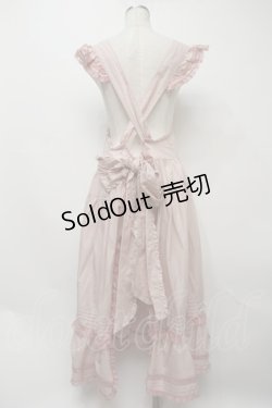 画像2: PINK HOUSE / ミニリボンエプロンノースリーブワンピース  ピンク S-24-02-05-023-LO-OP-UT-ZS