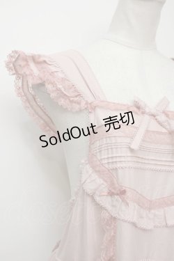 画像3: PINK HOUSE / ミニリボンエプロンノースリーブワンピース  ピンク S-24-02-05-023-LO-OP-UT-ZS