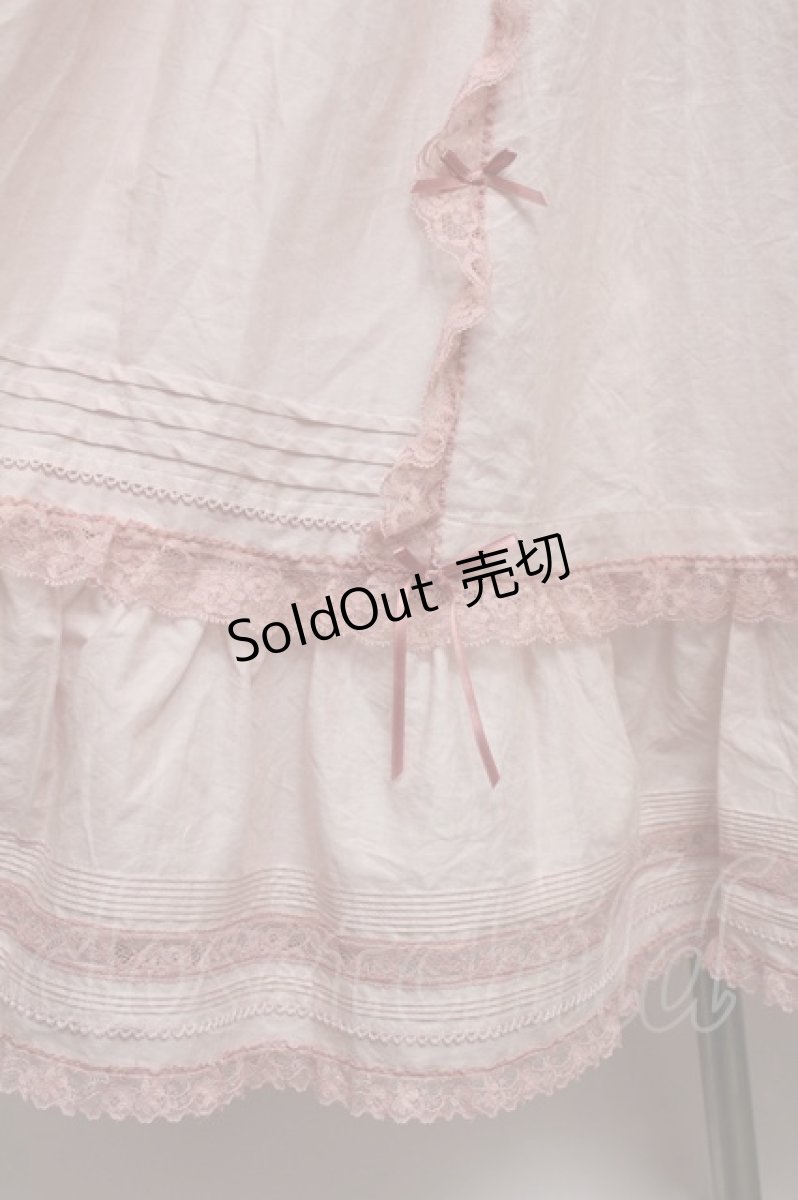 画像4: PINK HOUSE / ミニリボンエプロンノースリーブワンピース  ピンク S-24-02-05-023-LO-OP-UT-ZS (4)