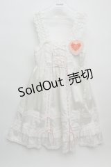 BABY,THE STARS SHINE BRIGHT / ベビードールジャンパースカート＆うさくみゃヘッドドレスセット  白ｘピンク S-24-02-14-048-BA-OP-AS-ZS