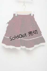 Angelic Pretty /別珍クルクルハートスカート  ワイン S-24-02-15-091-AP-SK-AS-ZS