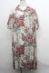 画像1: Jane Marple Dans Le Saｌon /Flower Wallpaperオープンネックワンピース  マルチ S-24-02-26-048-JM-OP-UT-ZS (1)
