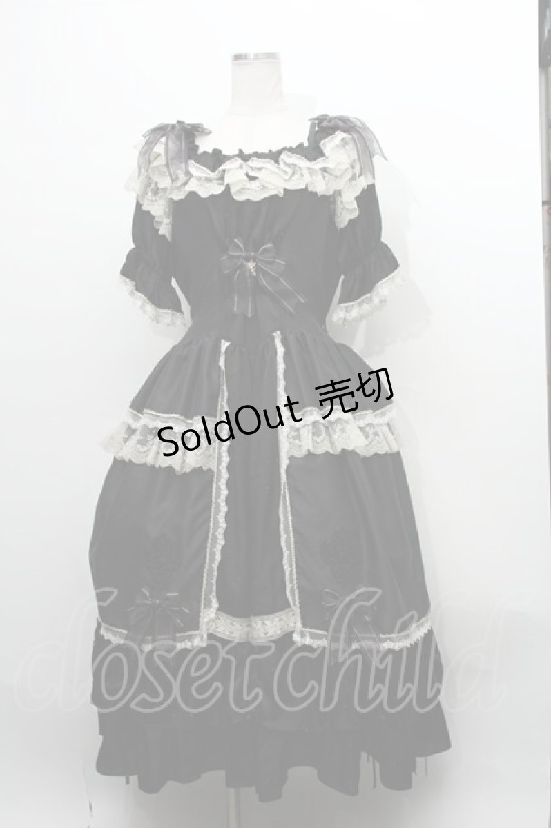 画像2: ALICE and the PIRATES / 煌めく星のアリアワンピースドレス  黒 S-24-02-26-030-PA-OP-AS-ZS (2)