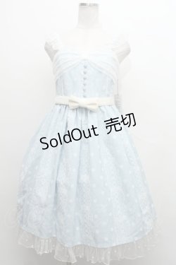 画像1: Angelic Pretty / Actress Laceジャンパースカート  サックス S-24-02-29-019-AP-OP-AS-ZS