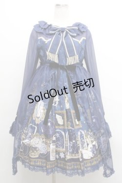 画像1: Angelic Pretty /メルカトル骨董品店ワンピース  紺 S-24-02-29-025-AP-OP-AS-ZS