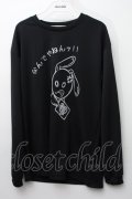 NieR Clothing / プリントカットソー  黒 S-24-03-11-012-PU-TO-UT-ZY