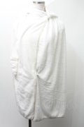 NieR Clothing / ターバン付き巻くバスタオル  白 S-24-03-11-004-PU-ZA-AS-ZS