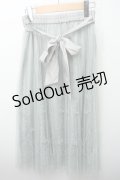 axes femme / 裾刺繍チュールスカート  グリーン S-24-03-14-087-AX-SK-UT-ZS