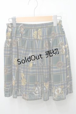画像1: 【SALE】EXCENTRIQUE /Highland checkスカート  グリーン S-24-03-17-085-EL-SK-AS-ZT067