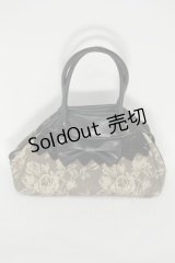 Moi-meme-Moitie / 薔薇JQバッグ  ベージュｘ黒 S-24-04-06-005-MO-BG-AS-ZS
