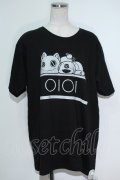 NieR Clothing / プリントTシャツ  黒 S-24-04-11-069-PU-TO-UT-ZS