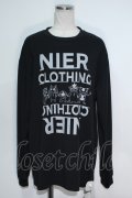 NieR Clothing / プリントTシャツ  黒 S-24-04-11-073-PU-TO-UT-ZS