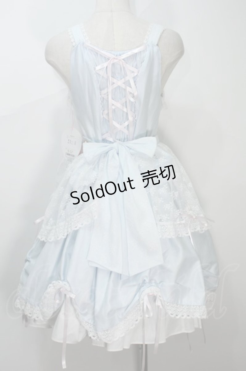 画像2: BABY,THE STARS SHINE BRIGHT / Bouquet blancジャンパースカート  サックスｘピンク S-24-04-20-068-BA-OP-AS-OS (2)