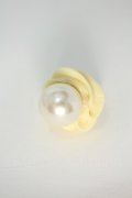 Q-pot. / ACC Mint Creamy White Pearl Jewel Whipリング  オフ S-24-04-22-011-QP-AC-UT-ZS
