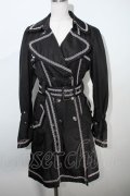Rozen Kavalier / 刺繍ライトコート  黒 S-24-04-27-071-OO-CO-AS-ZS