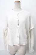 NieR Clothing / Vネックニットカーディガン  オフ S-24-04-29-017-PU-TO-0-ZT098
