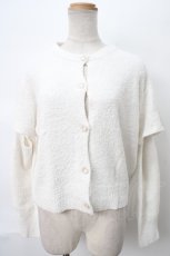 画像1: 【SALE】NieR CLOTHING / Vネックニットカーディガン  オフ S-24-04-29-017-PU-TO-0-ZT098 (1)