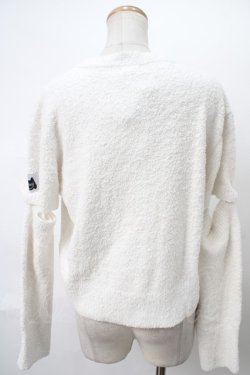 画像2: NieR Clothing / Vネックニットカーディガン  オフ S-24-04-29-017-PU-TO-0-ZT098