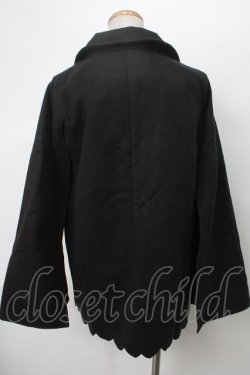 画像2: NieR Clothing / 刺繍テーラードジャケット  黒 S-24-04-29-047-PU-JA-AS-ZY