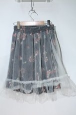 画像2: 【SALE】Secret Honey / ストロベリーチュールスカート  黒ｘ白 S-24-05-09-074-CA-SK-AS-ZT225 (2)