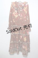 PINK HOUSE / PINK HOUSE×misako aoki ストロベリーチョコベアワンピース  ブラウン S-24-05-10-064-LO-OP-UT-ZS