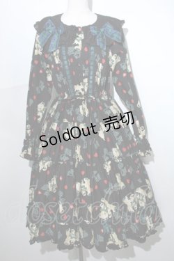 画像1: PINK HOUSE / PINK HOUSE×misako&erinkoラブリボンベアプリントワンピース  黒 S-24-05-13-086-LO-OP-UT-ZS