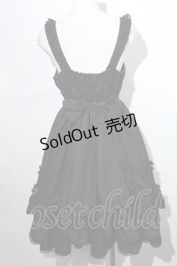 画像2: Angelic Pretty / ふわふわフリルジャンパースカート  黒 S-24-05-23-079-AP-OP-AS-ZS