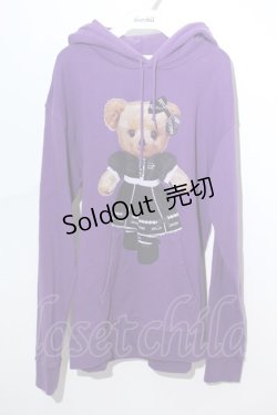 画像1: Amilige / Maid Bearプルオーバーパーカー  紫 S-24-05-27-062-PU-TO-AS-ZT261