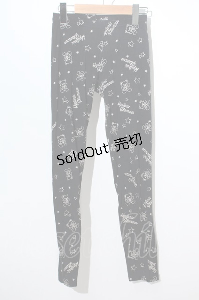 画像1: 【SALE】HYSTERIC GLAMOUR / ヒスベアレギンス  黒 S-24-05-29-055-PU-PA-AS-ZT137 (1)