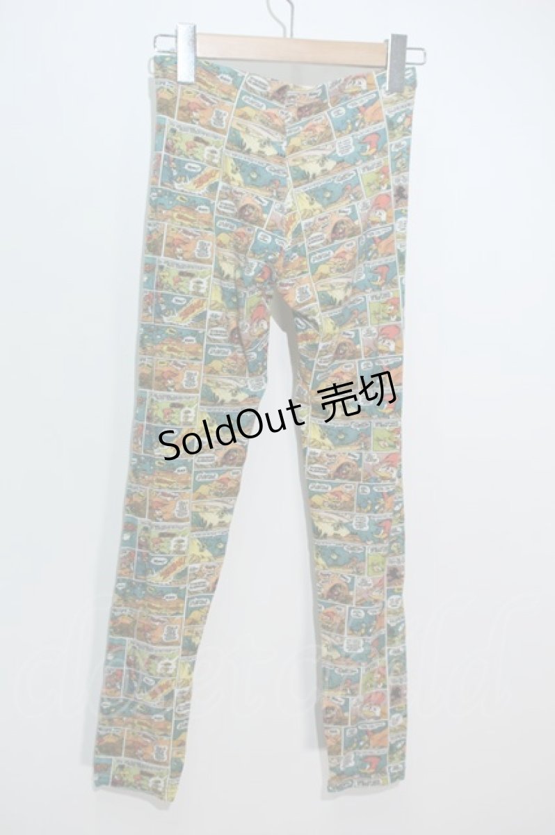 画像2: 【SALE】HYSTERIC GLAMOUR / WOODPECKER & CHILLY WILLYプリントレギンスパンツ  マルチ S-24-05-29-058-PU-PA-AS-ZT407 (2)