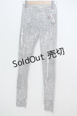 HYSTERIC GLAMOUR / ネットプリントレギンス  オフＸ黒 S-24-05-29-059-PU-PA-AS-ZT407
