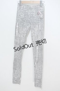 画像1: HYSTERIC GLAMOUR / ネットプリントレギンス  オフＸ黒 S-24-05-29-059-PU-PA-AS-ZT407