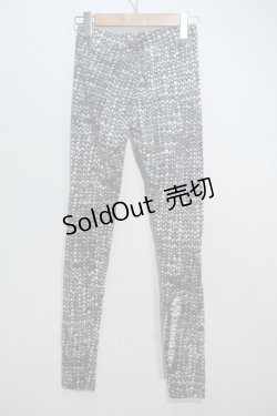 画像2: HYSTERIC GLAMOUR / ネットプリントレギンス  オフＸ黒 S-24-05-29-059-PU-PA-AS-ZT407