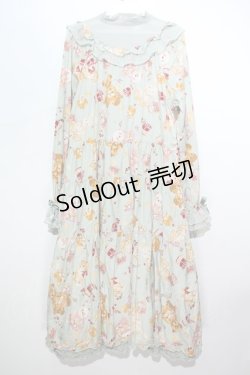 画像2: PINK HOUSE / Animal Happy Jamプリントワンピース  ミント S-24-05-29-032-LO-OP-AS-ZS