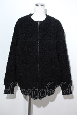 画像1: FETISH CS XXX（HYSTERIC GLAMOUR） /ACK CATSボアブルゾン  黒 S-24-05-29-043-PU-CO-AS-ZT-C033