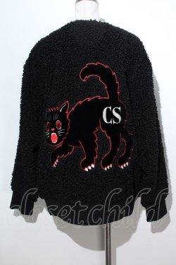 画像2: FETISH CS XXX（HYSTERIC GLAMOUR） /ACK CATSボアブルゾン  黒 S-24-05-29-043-PU-CO-AS-ZT-C033