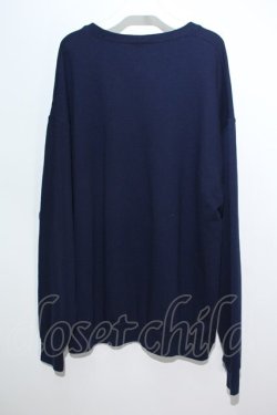 画像2: NieR Clothing / トップス.プリントトレーナー  紺 S-24-06-05-019-PU-TO-AS-ZT311