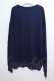 画像2: NieR Clothing / トップス.プリントトレーナー  紺 S-24-06-05-019-PU-TO-AS-ZT311 (2)