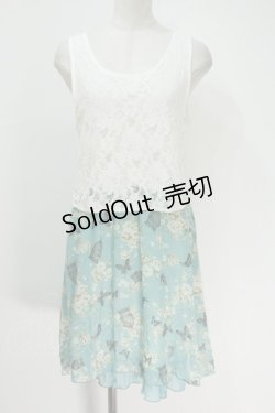 画像1: axes femme / レースｘメルヘン花柄チュニ   S-24-06-09-067-AX-OP-AS-ZS