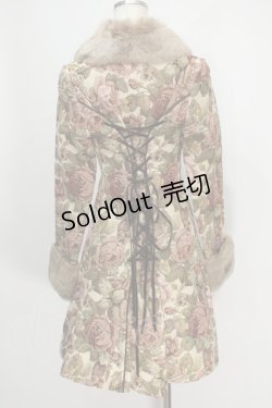 画像2: Victorian maiden / COAT ファー付ゴブランコート  ベージュ S-24-06-09-082-CL-CO-AS-ZS