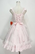 画像2: BABY,THE STARS SHINE BRIGHT / Best Wishes Dreamyエプロンジャンパースカート  ピンク S-24-06-11-058-BA-OP-AS-ZS (2)