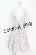 axes femme POETIQUE /  薔薇チェックジャンドレ  ピンク S-24-06-22-057-AX-OP-AS-ZI