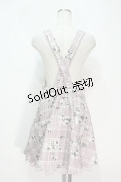 画像2: axes femme POETIQUE /  薔薇チェックジャンドレ  ピンク S-24-06-22-057-AX-OP-AS-ZI